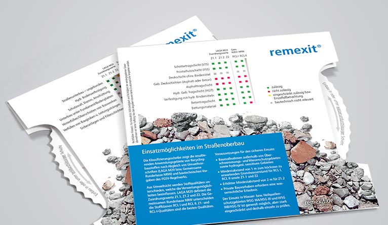 remexit® classification disc for recycled aggregates Examine the options of recycled aggregates in German construction projects.