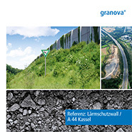 granova Ersatzbaustoffe für Lärmschutzwall bei Kassel granova Referenz Lärmschutzwall A44